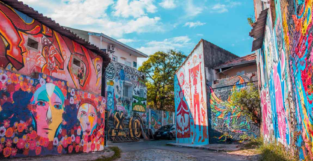 Centro de São Paulo e seus muralhas históricas Centro de São Paulo e seus muralhas históricas